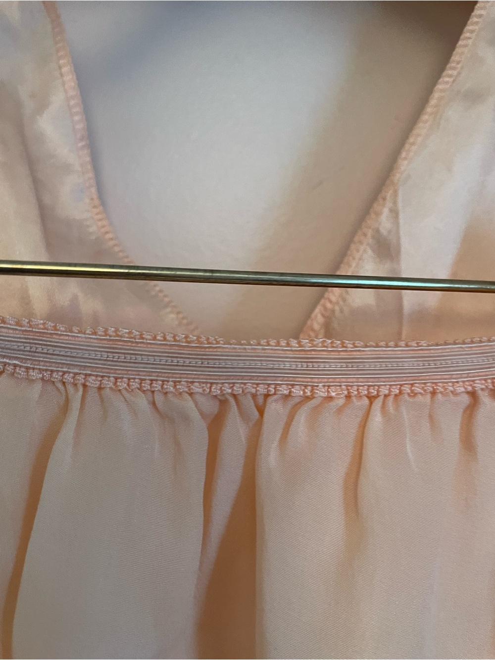 Silky Peach Lace Trim Women's Tap Pants French Knickers 1930s Bridal Trousseau S - Picture 4 of 13